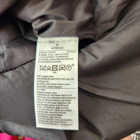 Banana Republic Black & White‎ Tweed Jacket/Blazer Size 8 - Picture 13 of 13